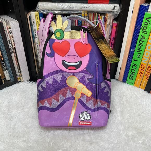 SPRAYGROUND MY LITTLE PONY MINI BACKPACK WINGED ROYALTY BOOK BAG - Picture 1 of 8
